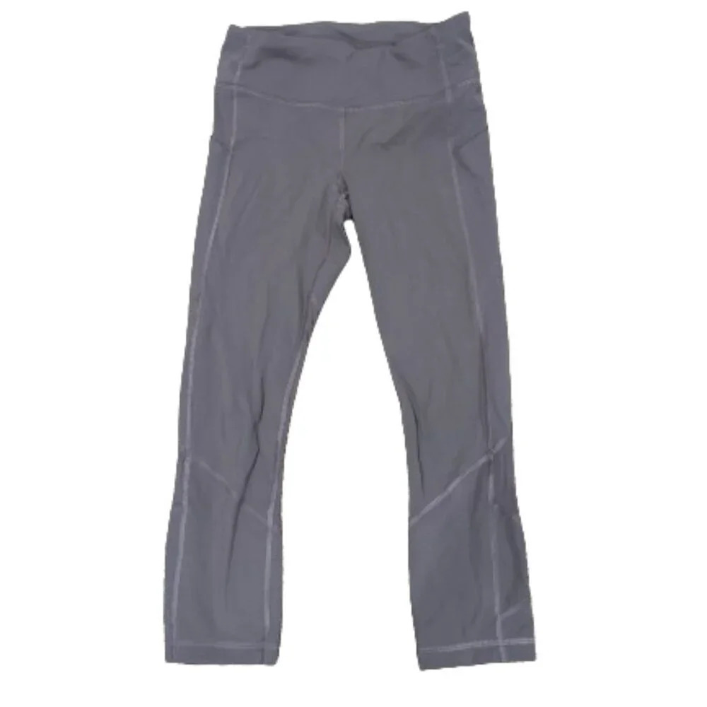 Lululemon‎ Pace Rival Crop *22 Moonphase With Side Pockets Size 4